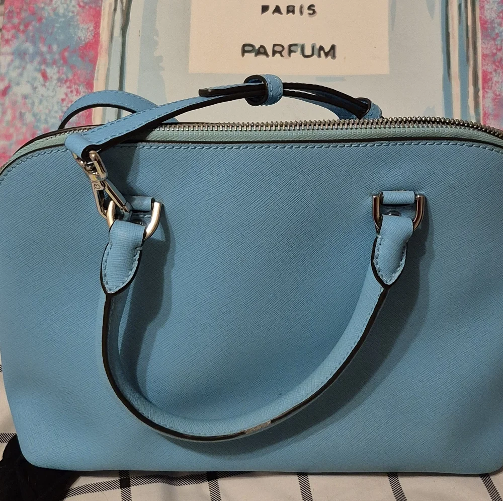 Michael Kors Cindy Large Dome Sachel/ Crossbody Turquoise Women's Bag - Picture 13 of 13